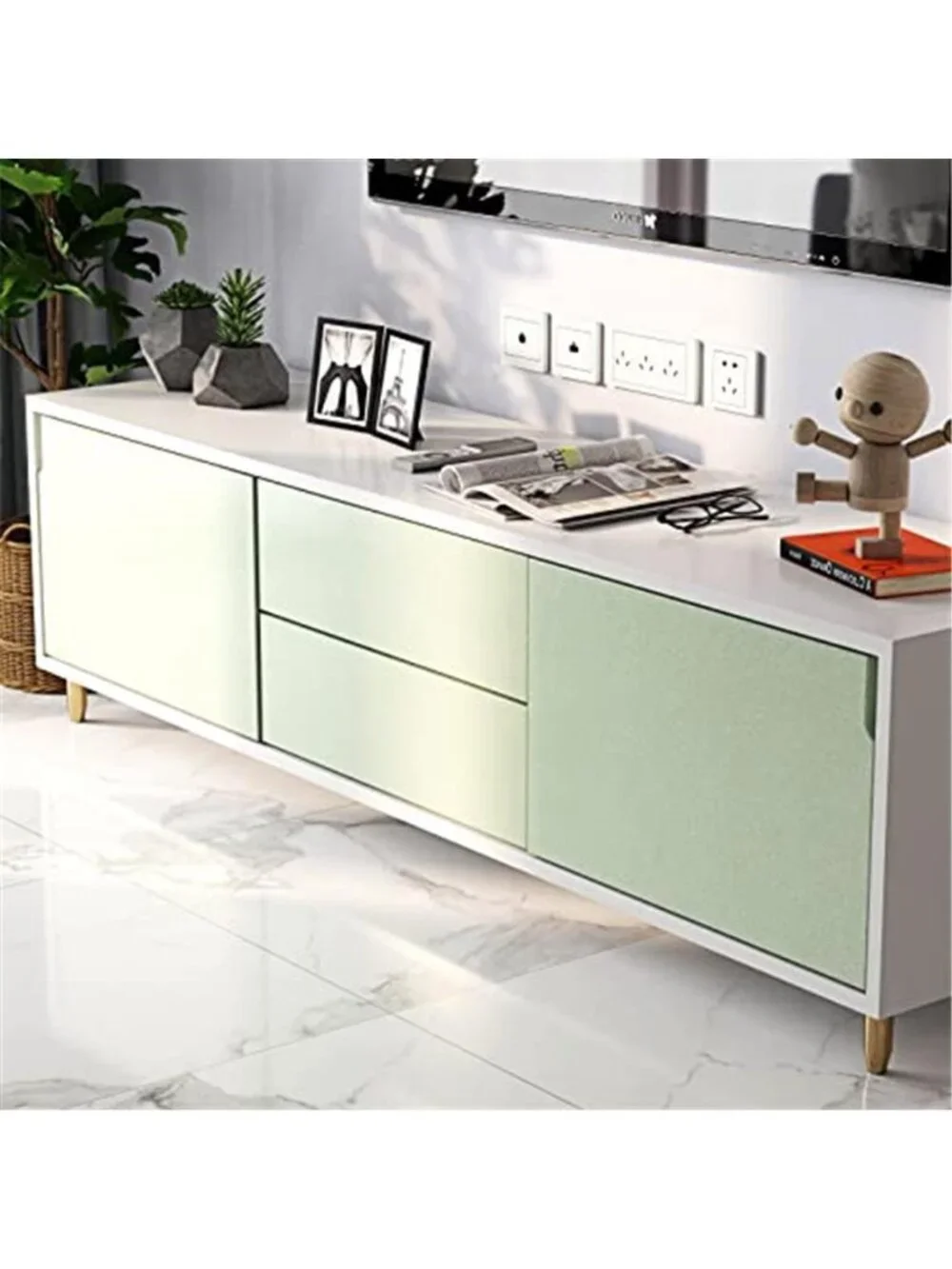 Sage Green Peel And Stick Wallpaper Removable Contact Paper Wall Decor Vinyl
